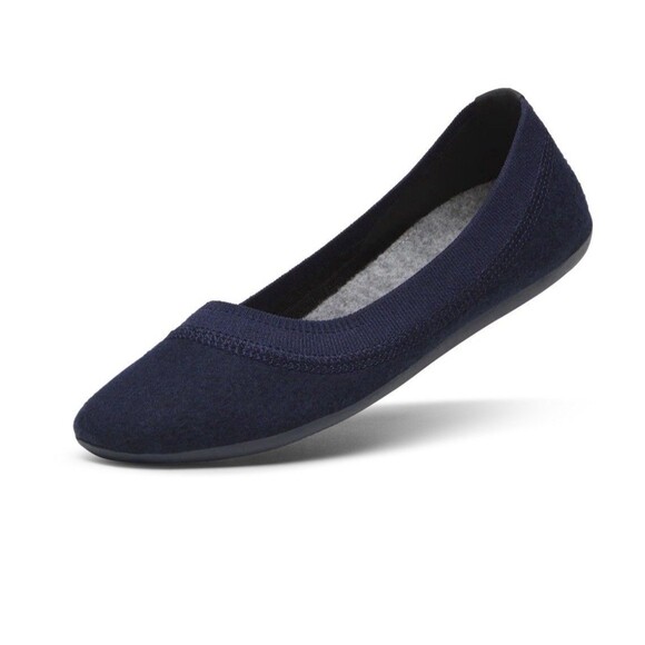 NEW Allbirds Wool Breezer Women Flats Shoes Size 9.5 Deep Navy Machine Washable - Picture 1 of 10